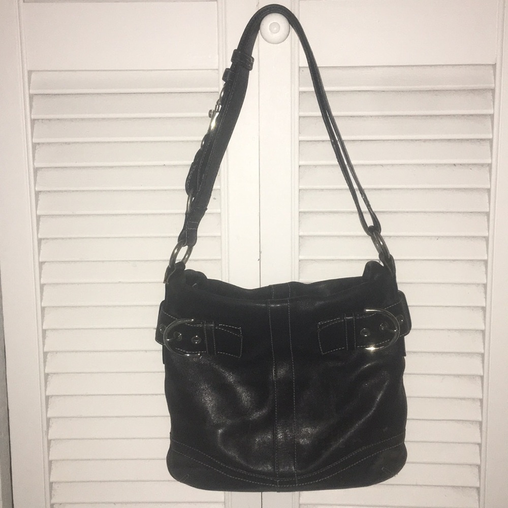 Coach Black Leather Handbag